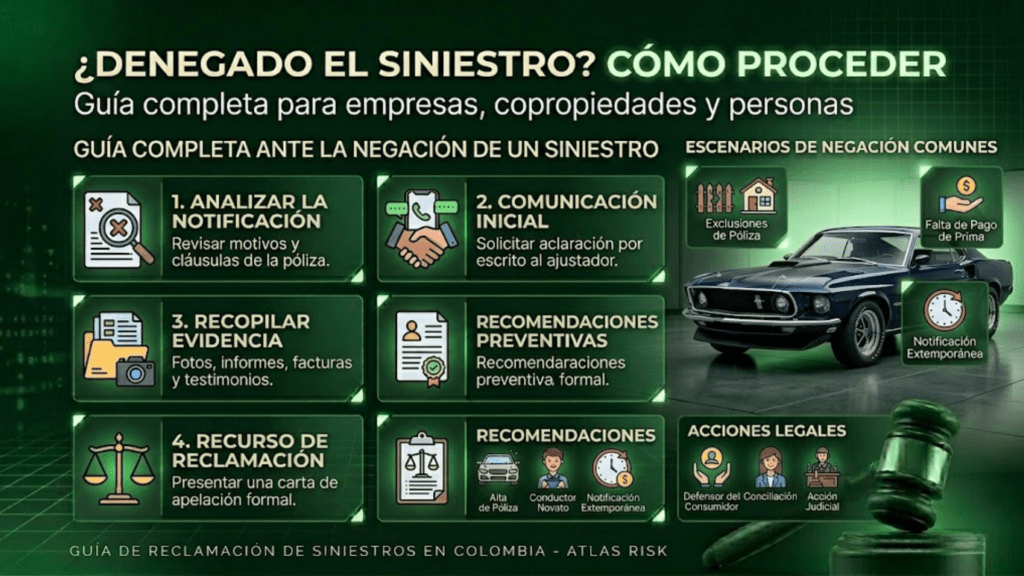 ¿Qué hacer cuando una aseguradora niega un siniestro?